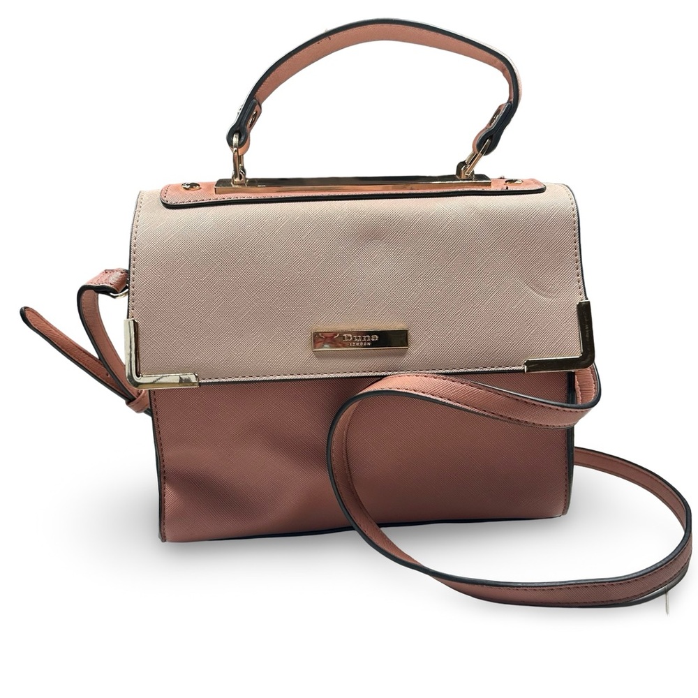 Dune London Saffiano Leather Crossbody Satchel Designer‎ Feminine Convertible